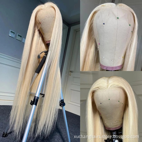 100% Mink Raw Virgin Hair 613 Blonde Lace Front Wig